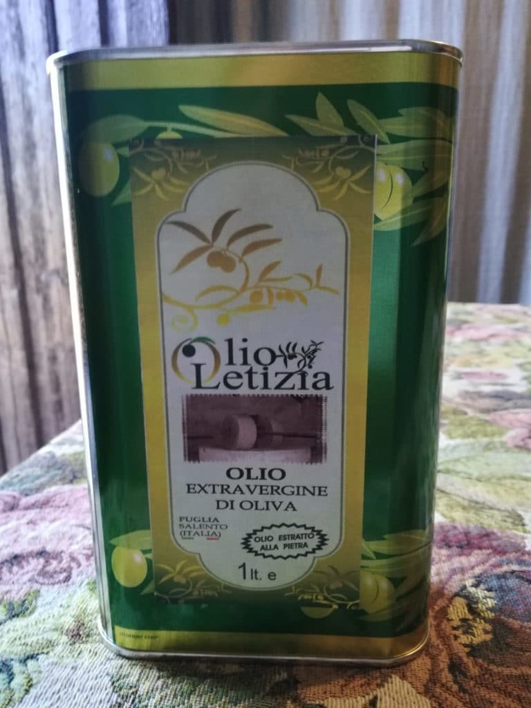 Olio di oliva tanica