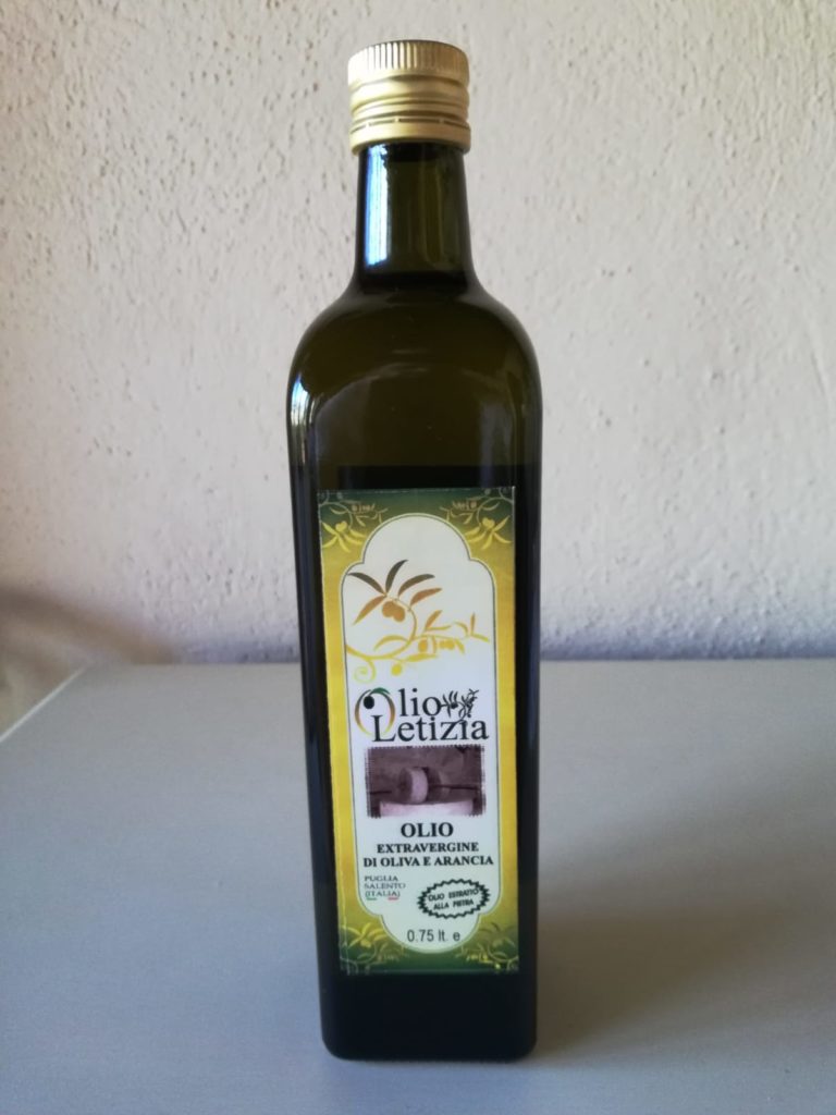 olio extravergine di oliva arancia